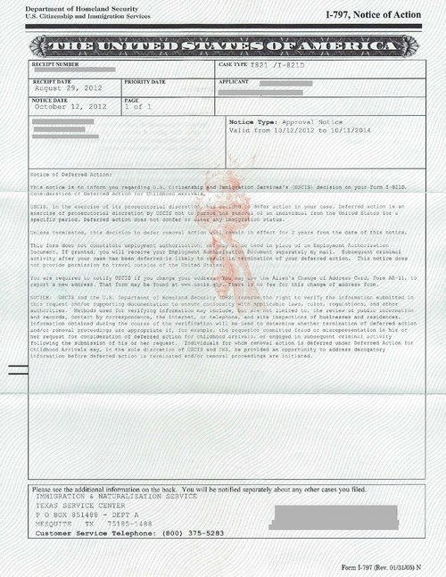 Deferred Action for Childhood Arrivals